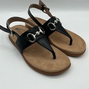 Giani Bernini Cynthiaa Memory Foam Slingback Thong Flat Sandals